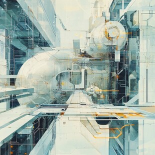 科幻题材插画