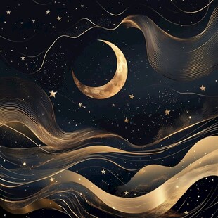 星月河幻想插画