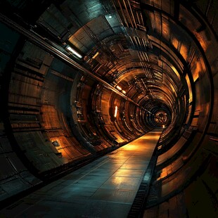 科幻小说隧道