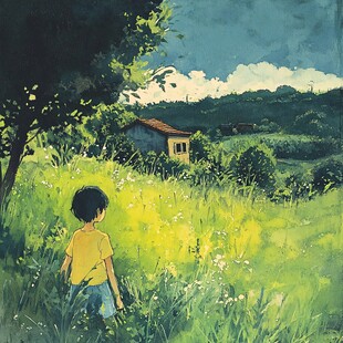 梦幻儿童插画超治愈