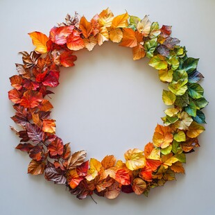 彩叶林节拍照框