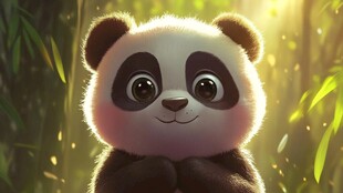 卡通熊猫壁纸
