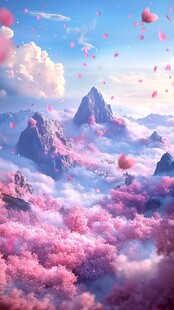 3d云海悬浮小岛