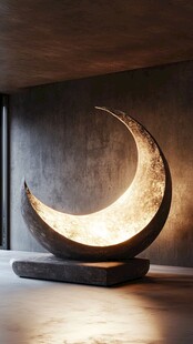 月球形状灯造型