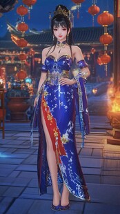 古风美女过年