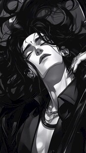 潮流酷帅颓废插画