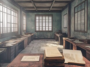 清代翻译馆场景复原