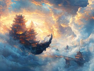 古风仙境天上宫阙