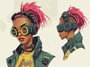 赛博朋克潮流人物