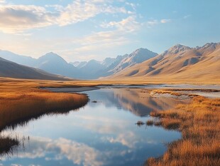 高山湖泊赛里木