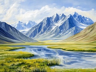 宽屏风景画