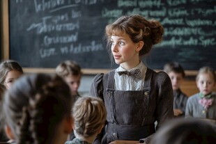 19世纪末学生上课