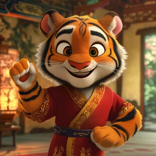 功夫虎形象