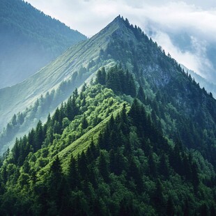 山林绿衫高山风景桌面