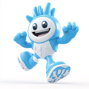 科技感娃娃吉祥物