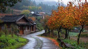 指南村秋景