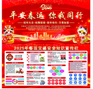 春运交通安全宣传栏图片