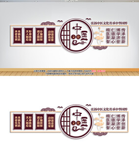中式中医文化墙
