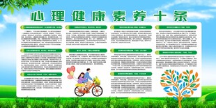 心理健康素养十条