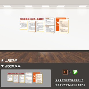 社区学校文化墙