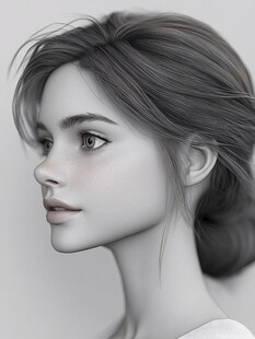 写实人物插画