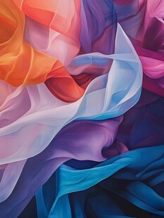 多彩曲线唯美高雅形状