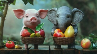 水果动物壁纸