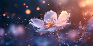 星光背景梅花花朵