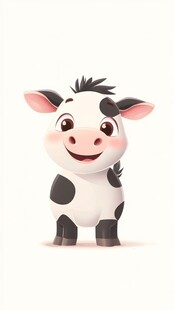 原创卡通奶牛
