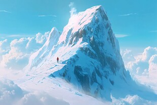 雪山原画