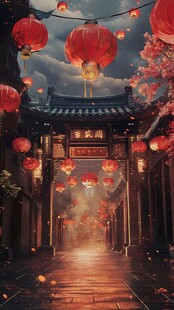 古代中状元报喜场景