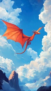 飞龙在天插画