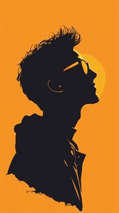 潮流酷帅颓废插画