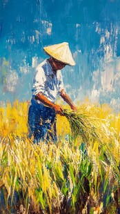 努力工作粮食系列作品