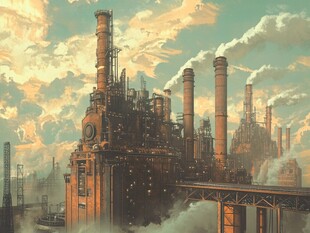 电厂场景海报