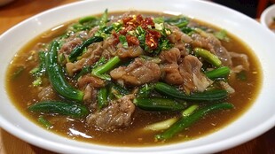 牛河肉沫菜心