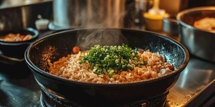 日式料理店拌面汤面