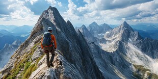 山高人为峰登山