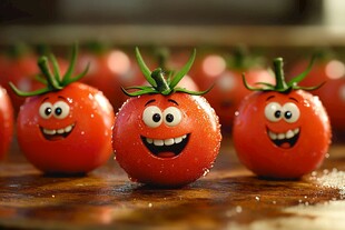 番茄卡通形象ip