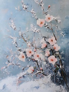 油画梅花