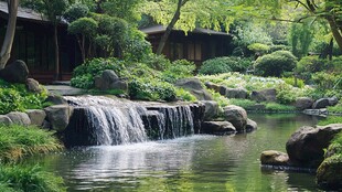 日本园林水景