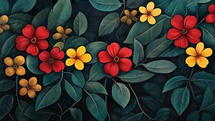 3d立体花壁纸