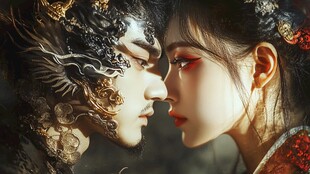 半面妆人物