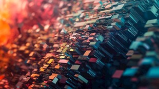 立方体矩陈科技背景