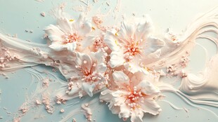 3d立体唯美花卉