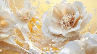 3d牡丹花卉