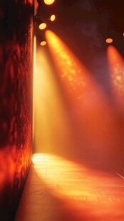 金黄色背暖色灯光