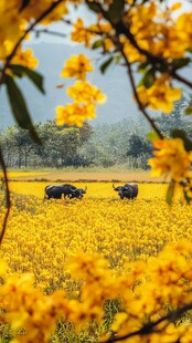 春耕水牛耕田牛耕