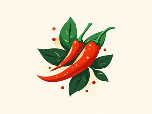 辣椒插画设计