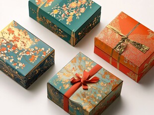 新中式插画礼盒